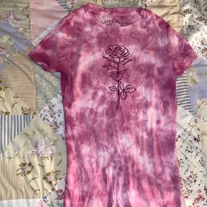 Pink tie dye shirt💕